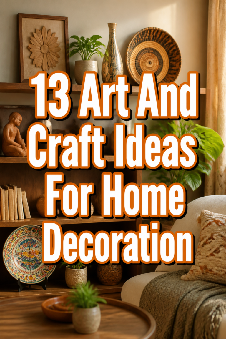 13 Art And Craft Ideas For Home Decoration
