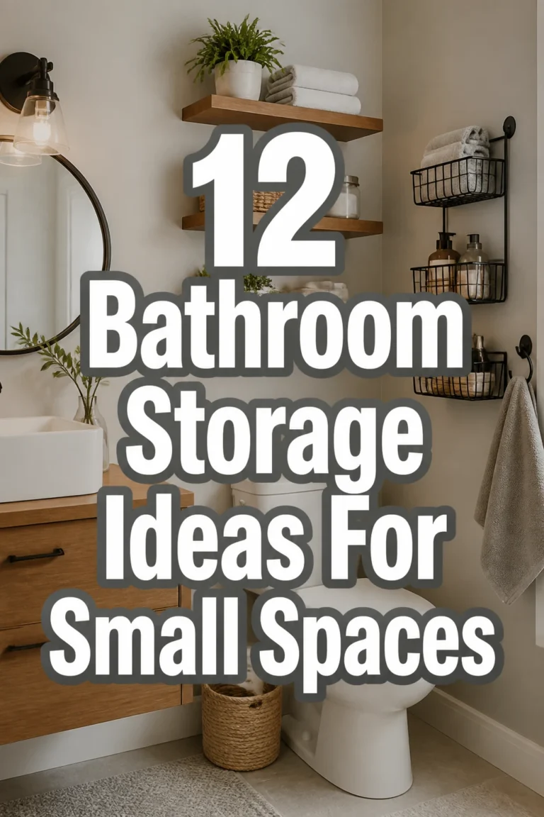 12 Bathroom Storage Ideas For Small Spaces