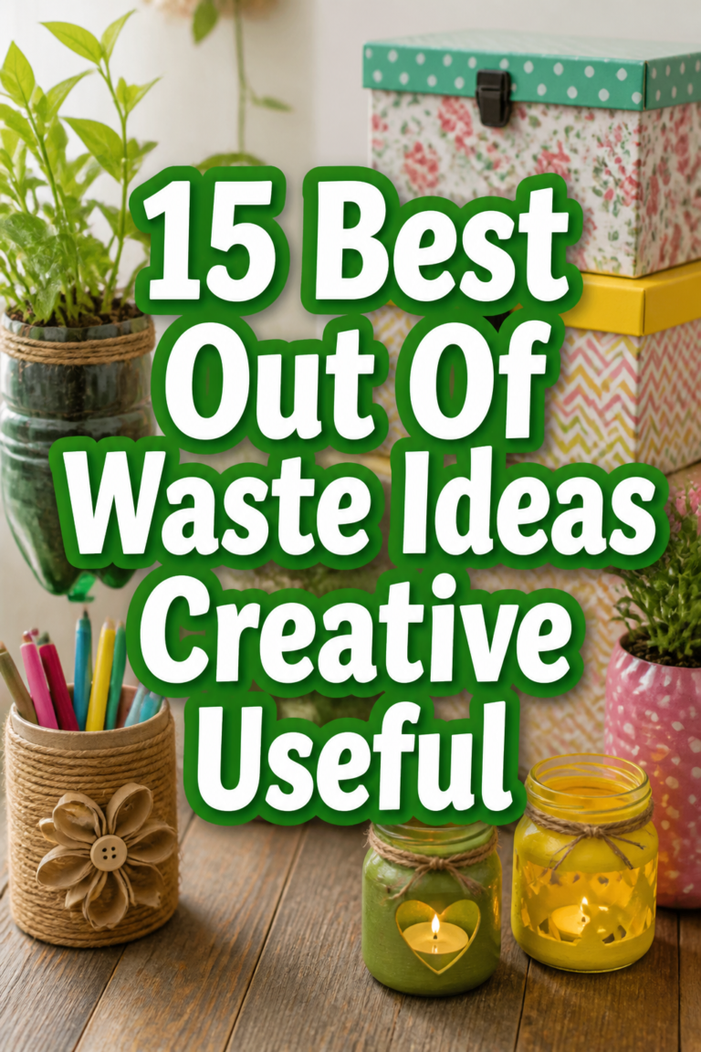 15 Best Out Of Waste Ideas Creative Useful