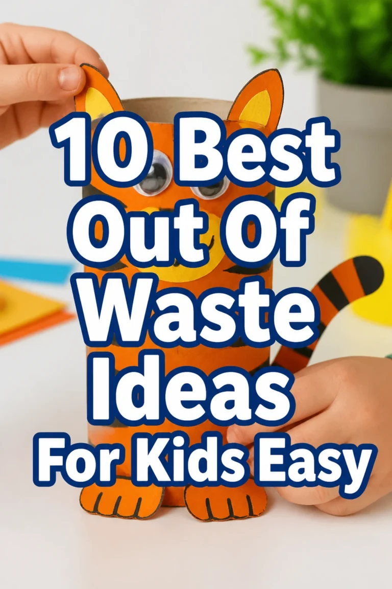 10 Best Out Of Waste Ideas For Kids Easy