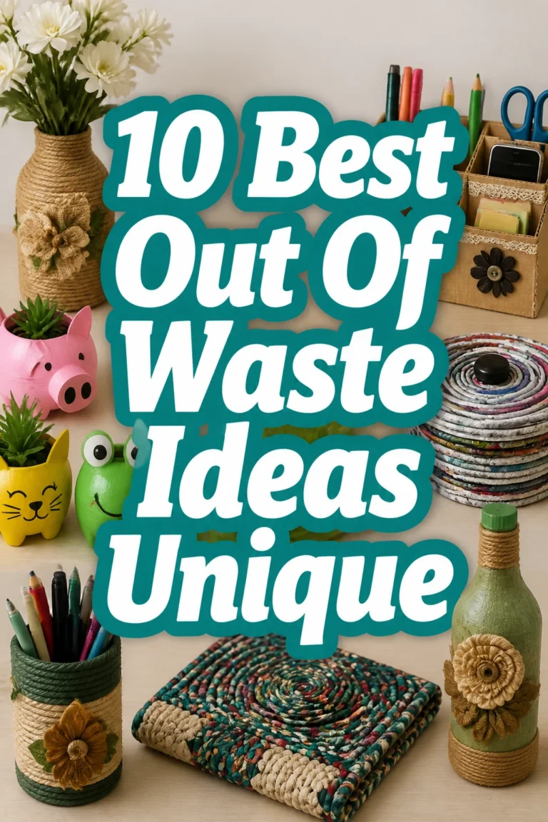 10 Best Out Of Waste Ideas Unique