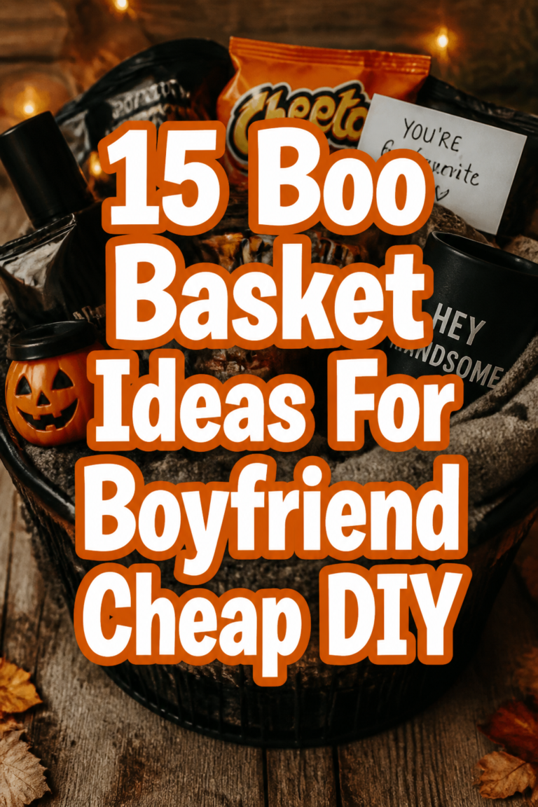 15 Boo Basket Ideas For Boyfriend Cheap DIY