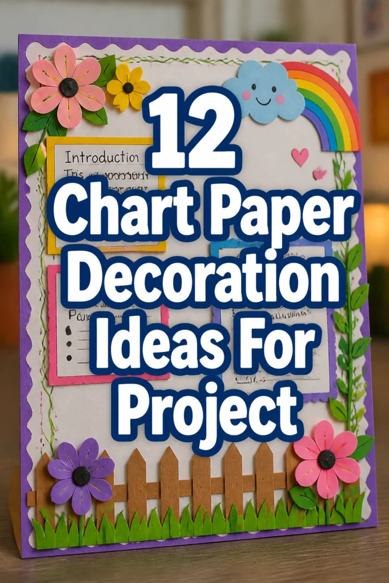 12 Chart Paper Decoration Ideas For Project