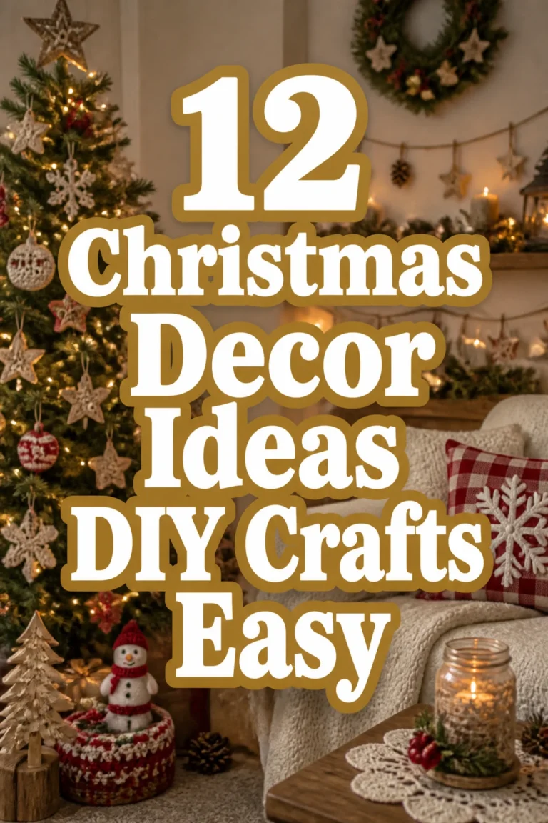 12 Christmas Decor Ideas DIY Crafts Easy