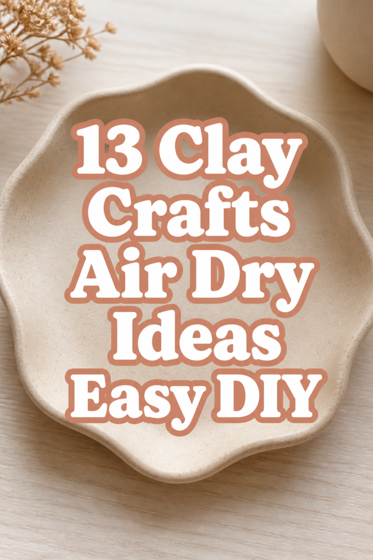 13 Clay Crafts Air Dry Ideas Easy DIY