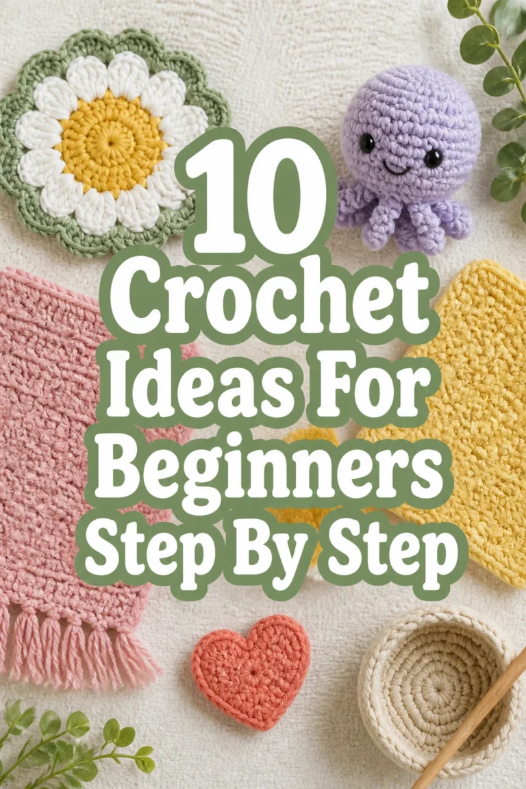 10 Crochet Ideas For Beginners Step By Step