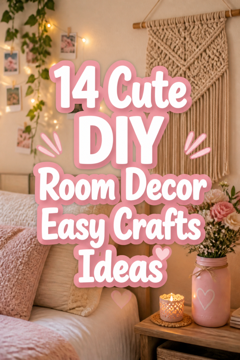 14 Cute DIY Room Decor Easy Crafts Ideas