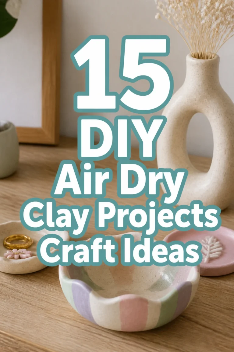 15 DIY Air Dry Clay Projects Craft Ideas