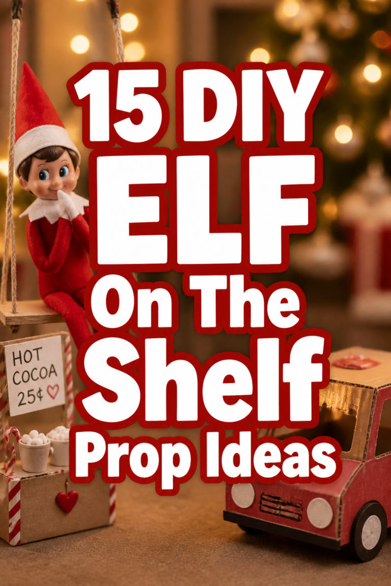 15 DIY ELF On The Shelf Prop Ideas