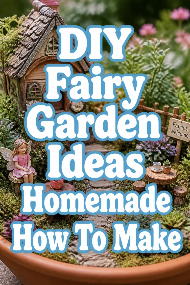 DIY Fairy Garden Ideas Homemade How To Make