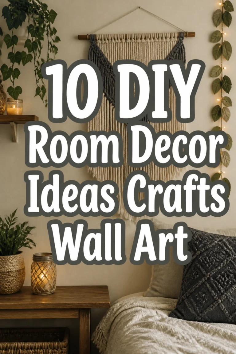10 DIY Room Decor Ideas Crafts Wall Art