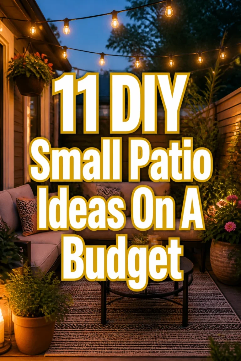 11 DIY Small Patio Ideas On A Budget