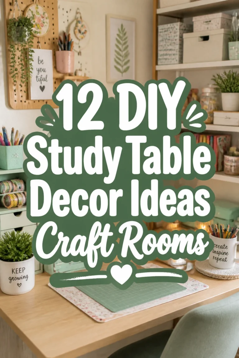 12 DIY Study Table Decor Ideas Craft Rooms