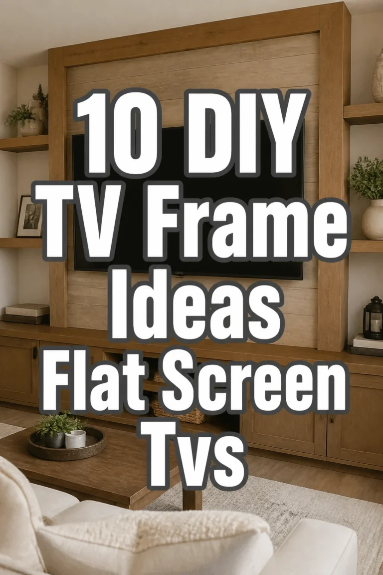 10 DIY TV Frame Ideas Flat Screen Tvs