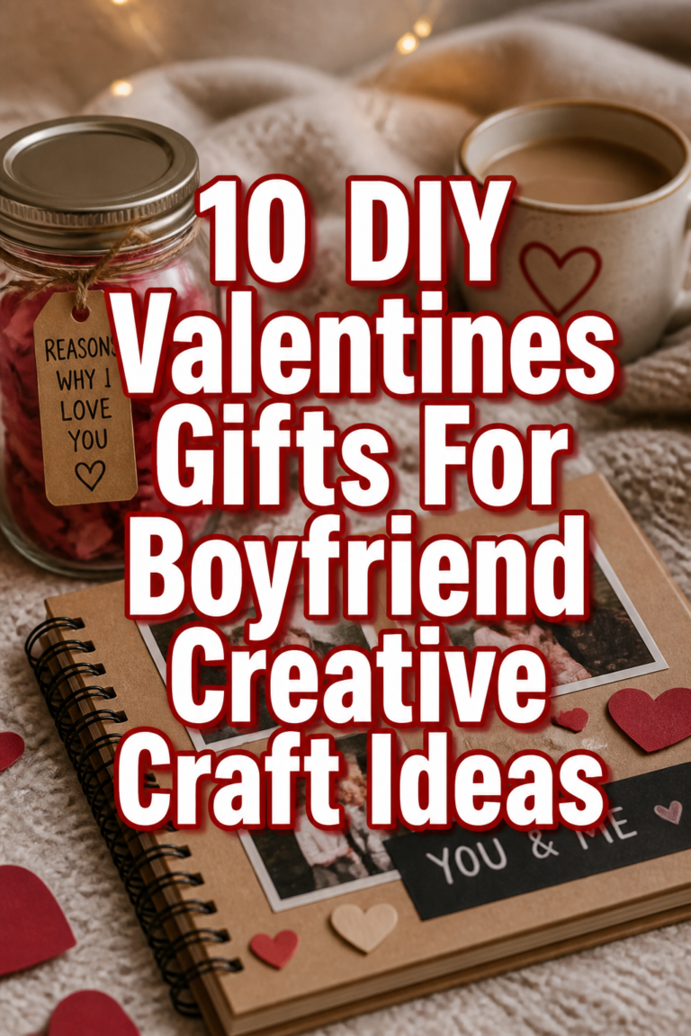 10 DIY Valentines Gifts For Boyfriend Creative Craft Ideas