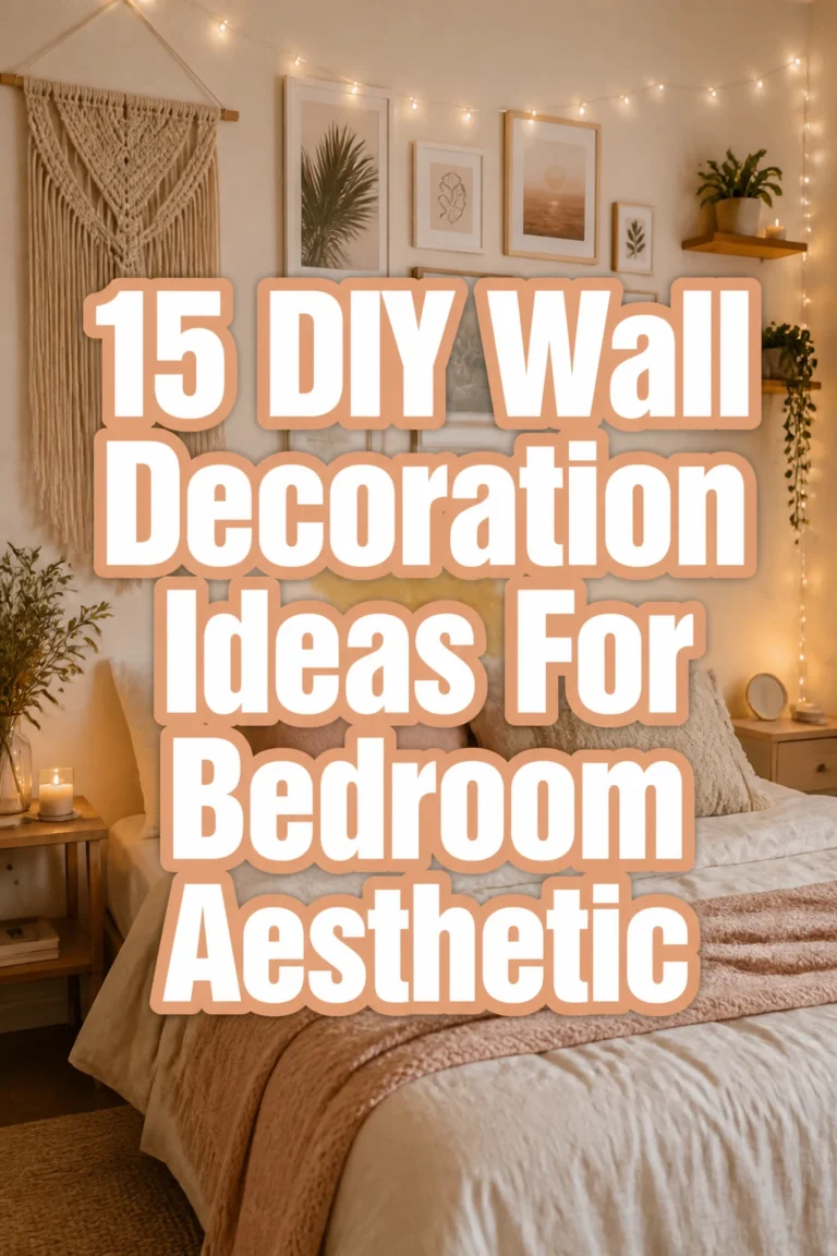 15 DIY Wall Decoration Ideas For Bedroom Aesthetic