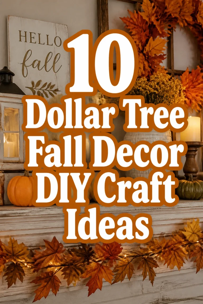 10 Dollar Tree Fall Decor DIY Craft Ideas
