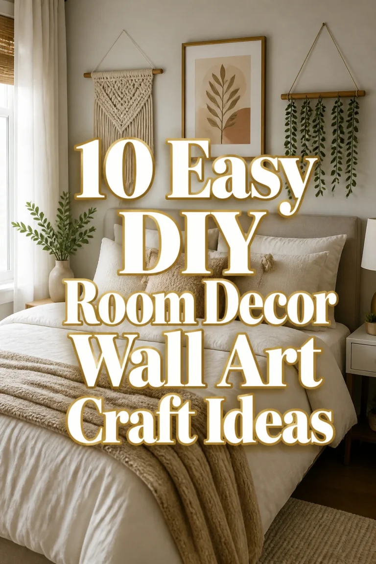 10 Easy DIY Room Decor Wall Art Craft Ideas