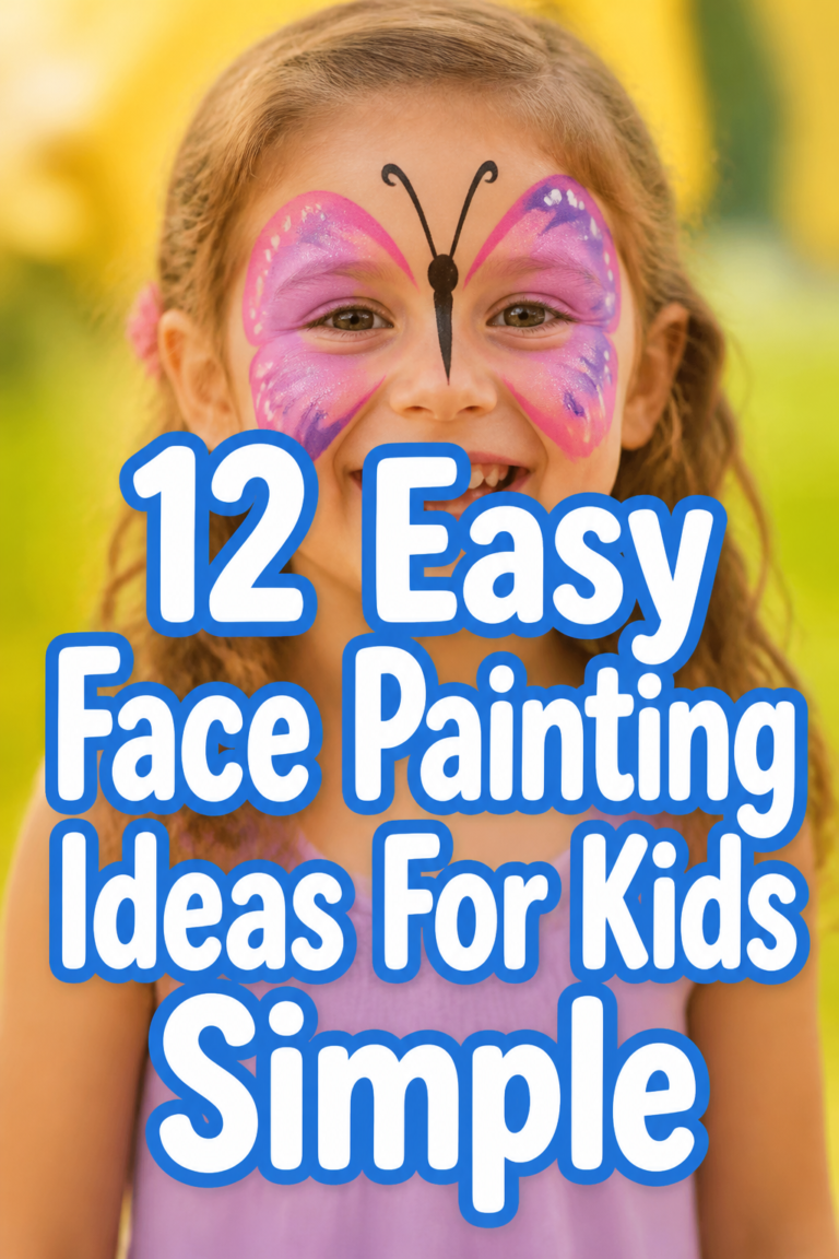 12 Easy Face Painting Ideas For Kids Simple