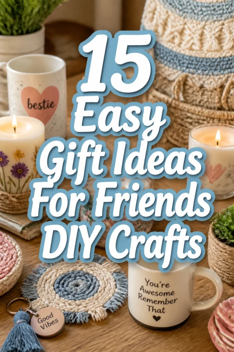15 Easy Gift Ideas For Friends DIY Crafts