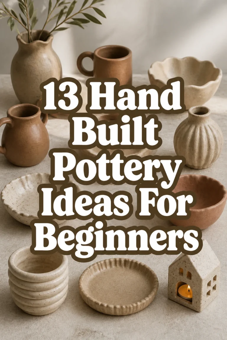 13 Hand Built Pottery Ideas For Beginners