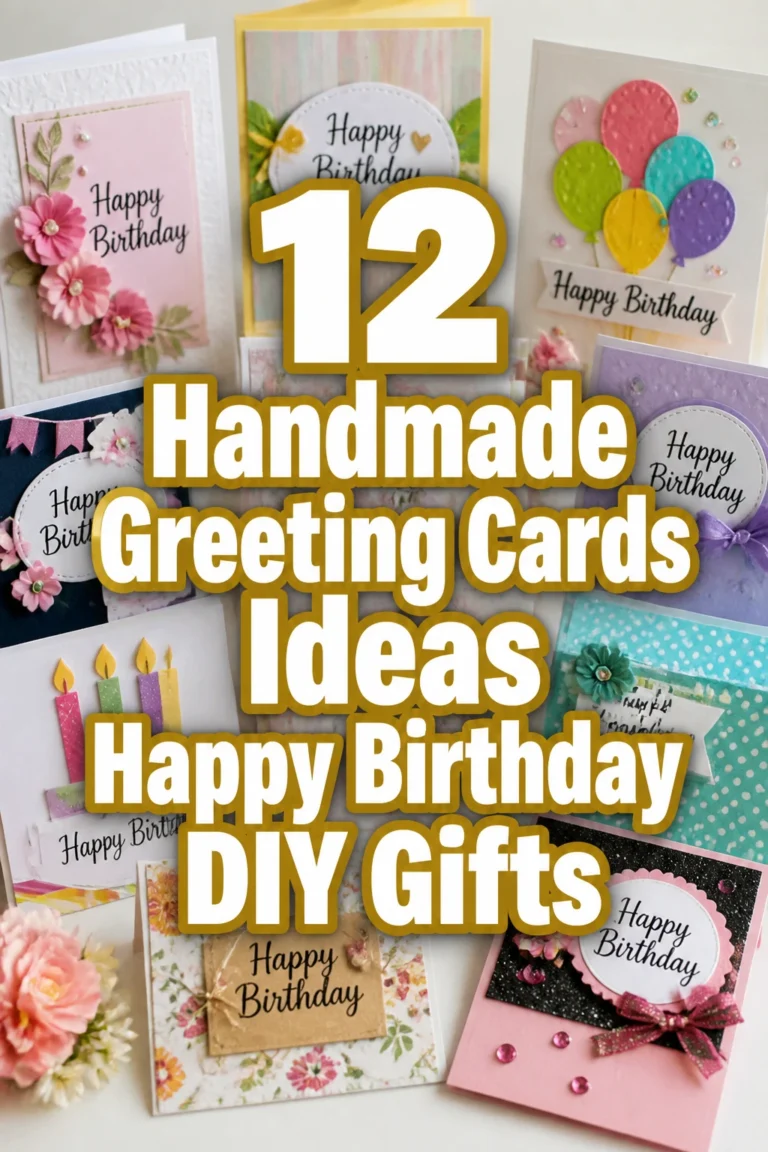 12 Handmade Greeting Cards Ideas Happy Birthday DIY Gifts