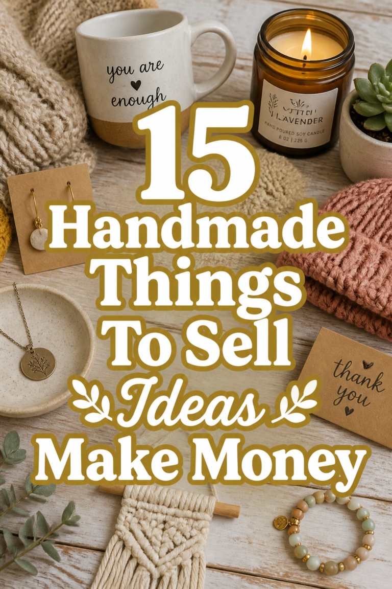 15 Handmade Things To Sell Ideas Make Money