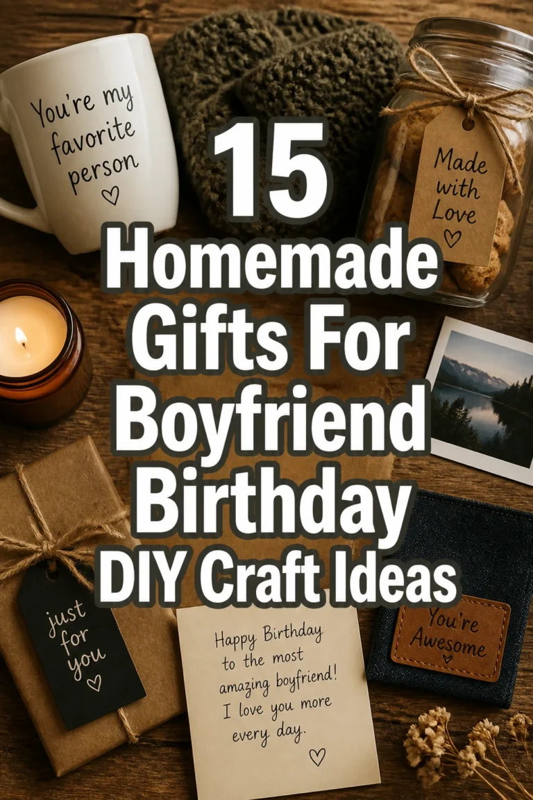 15 Homemade Gifts For Boyfriend Birthday DIY Craft Ideas