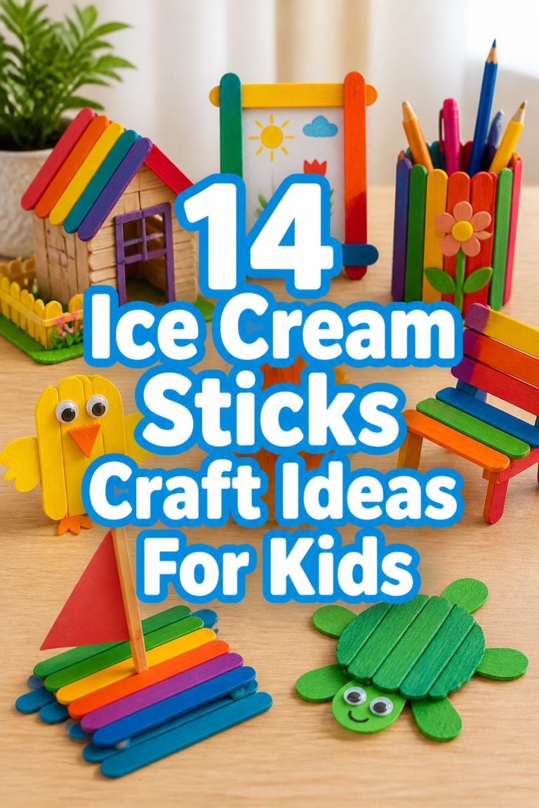 14 Ice Cream Sticks Craft Ideas For Kids