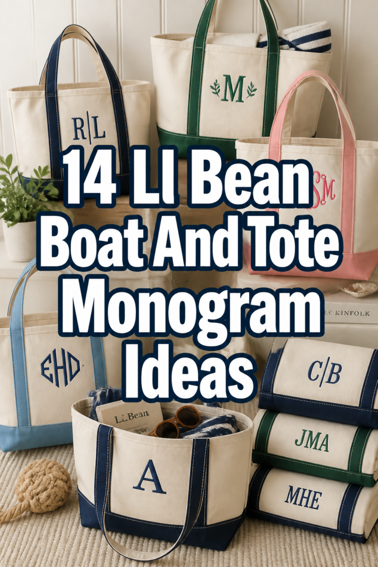 14 Ll Bean Boat And Tote Monogram Ideas