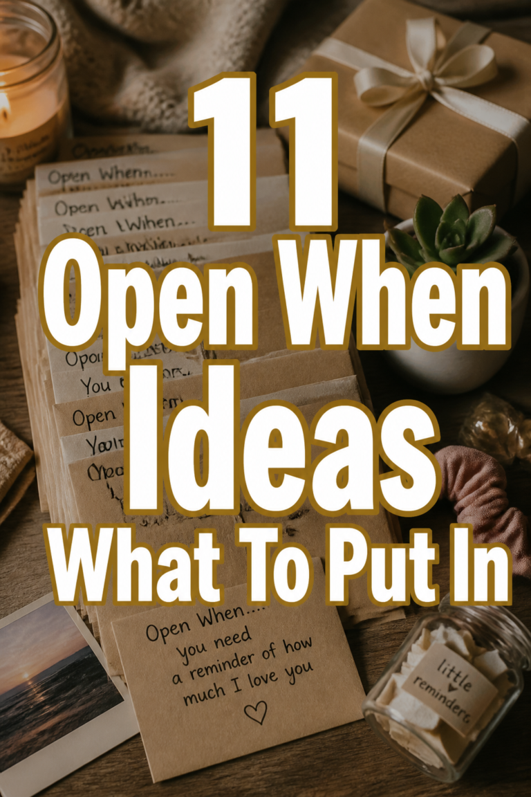 11 Open When Ideas What To Put In