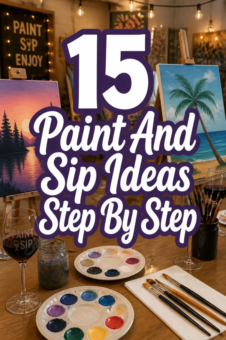 15 Paint And Sip Ideas Step By Step