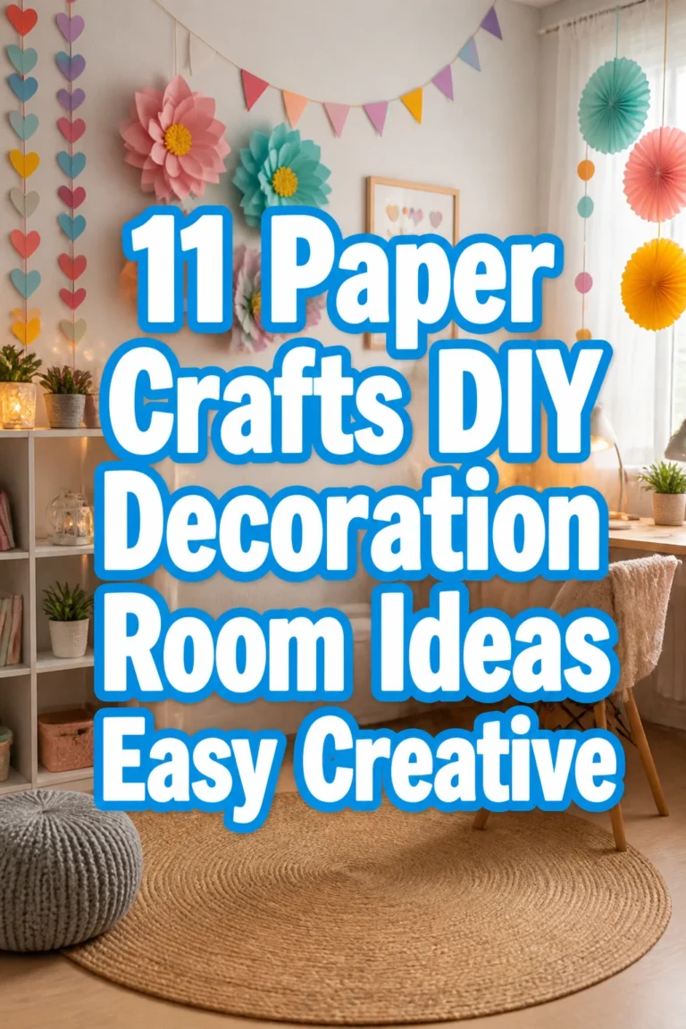 11 Paper Crafts DIY Decoration Room Ideas Easy Creative