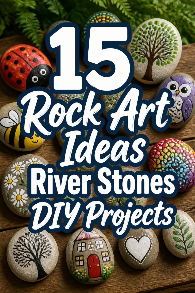 15 Rock Art Ideas River Stones DIY Projects