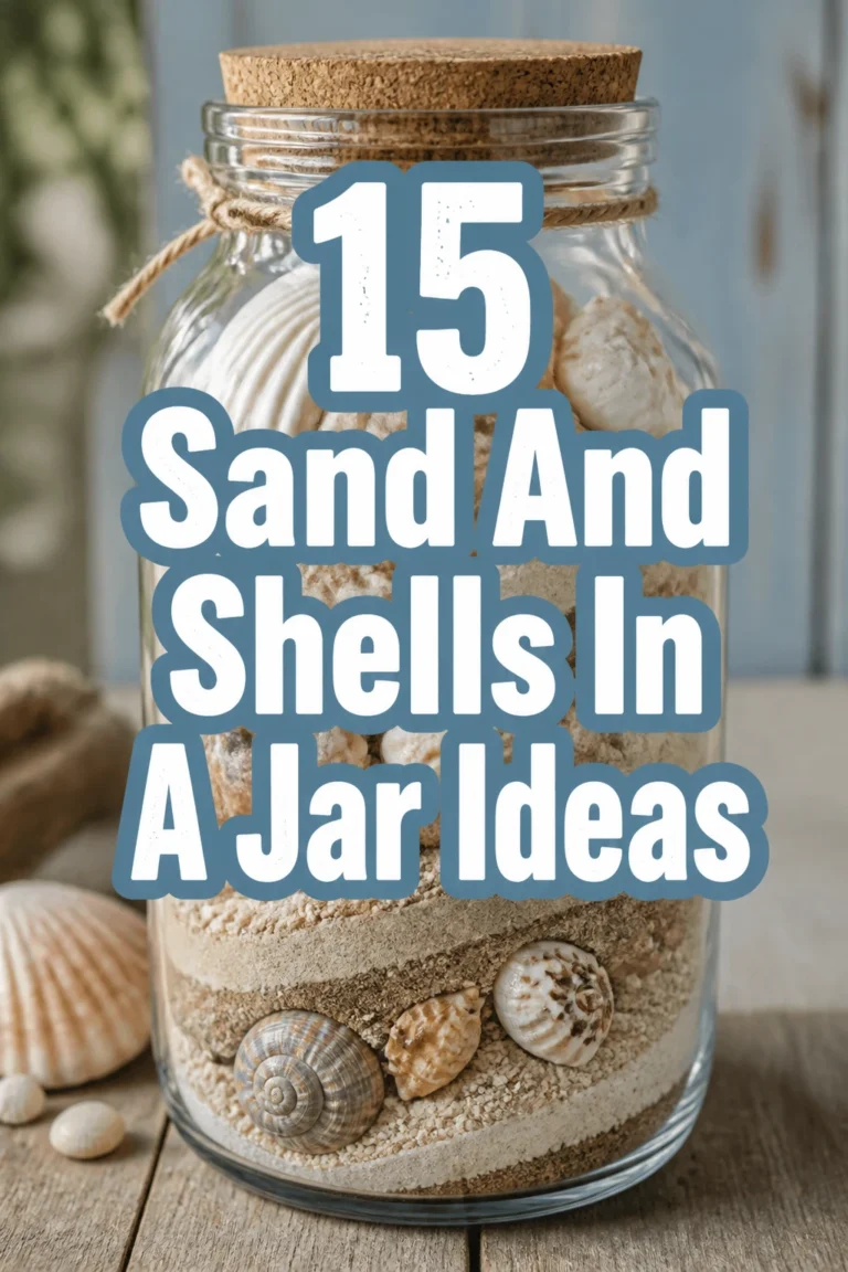 15 Sand And Shells In A Jar Ideas