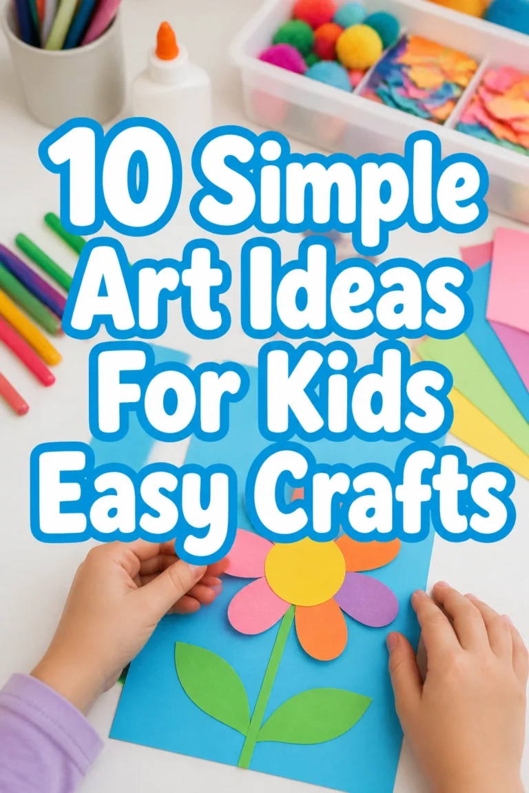 10 Simple Art Ideas For Kids Easy Crafts