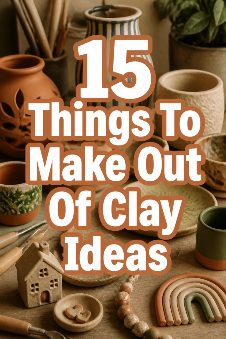15 Things To Make Out Of Clay Ideas