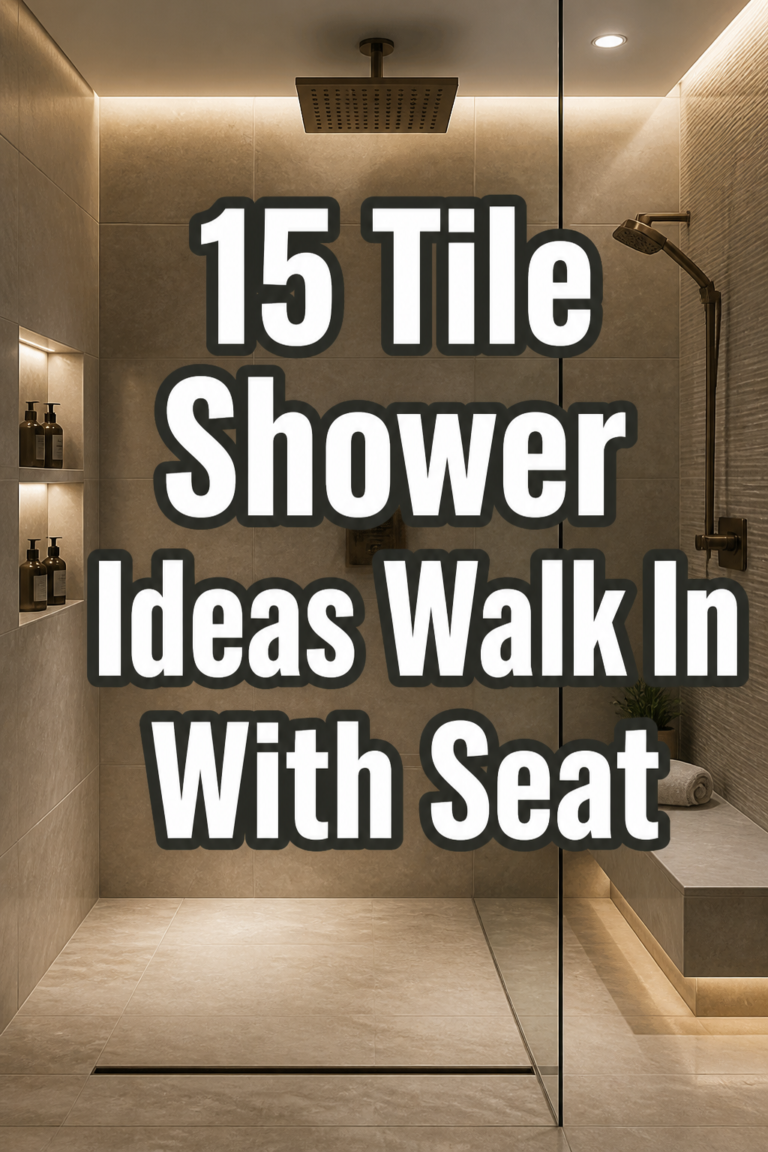 15 Tile Shower Ideas Walk In With Seat