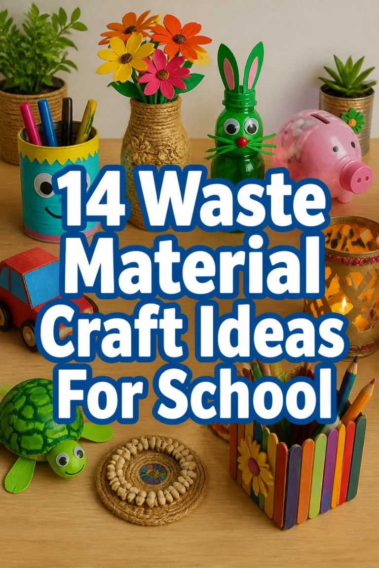 14 Waste Material Craft Ideas For School