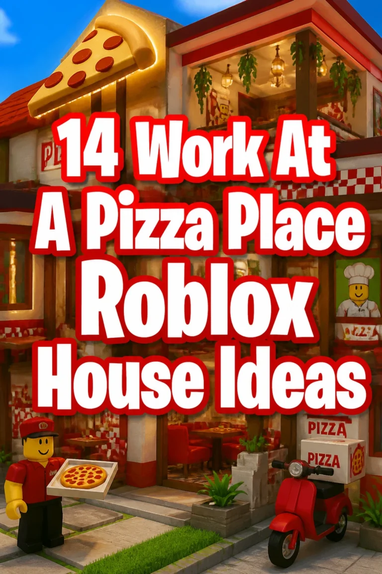14 Work At A Pizza Place Roblox House Ideas