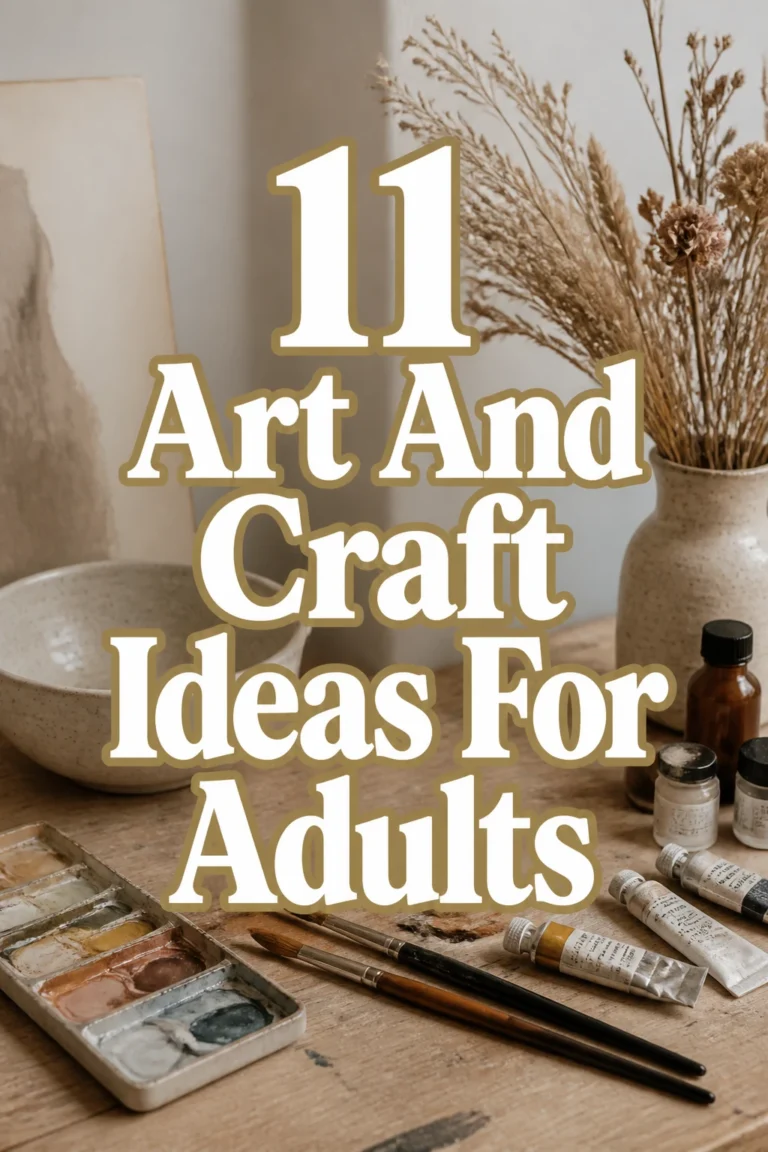 11 Art And Craft Ideas For Adults