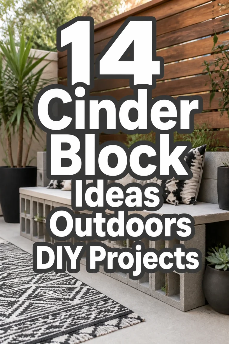 14 Cinder Block Ideas Outdoors DIY Projects
