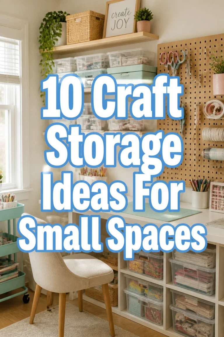 10 Craft Storage Ideas For Small Spaces