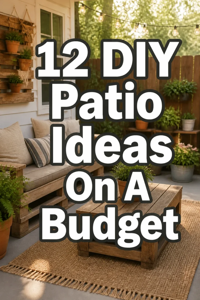 12 DIY Patio Ideas On A Budget