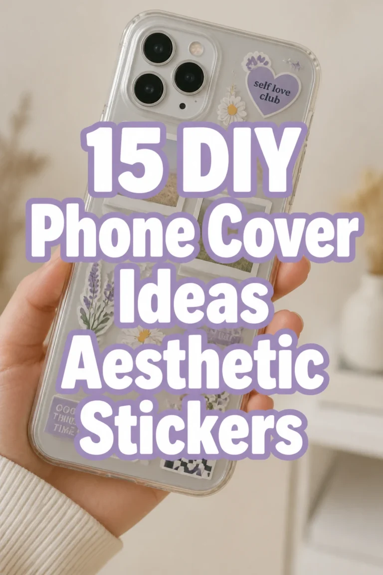 15 DIY Phone Cover Ideas Aesthetic Stickers
