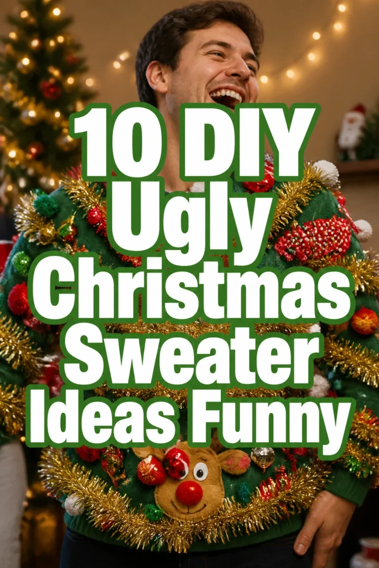 10 DIY Ugly Christmas Sweater Ideas Funny