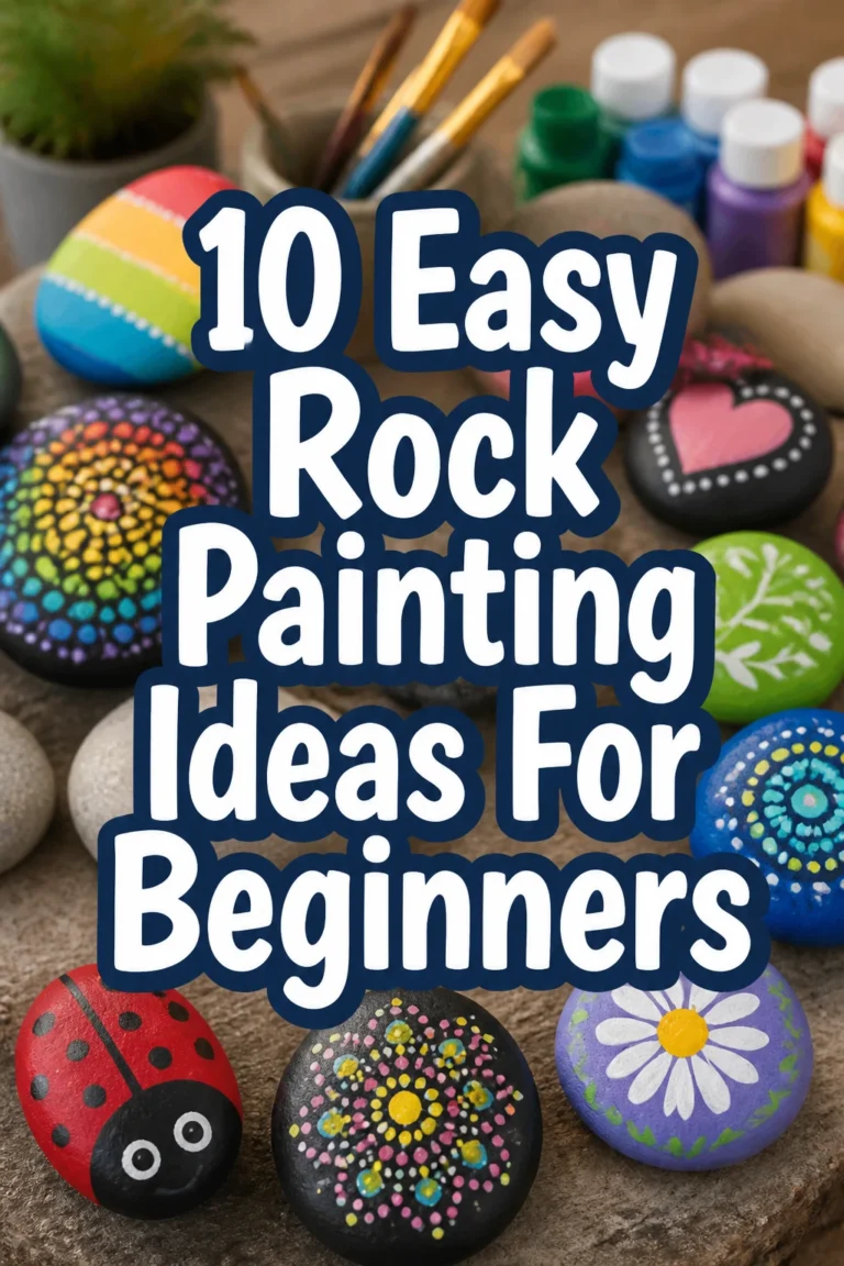 10 Easy Rock Painting Ideas For Beginners