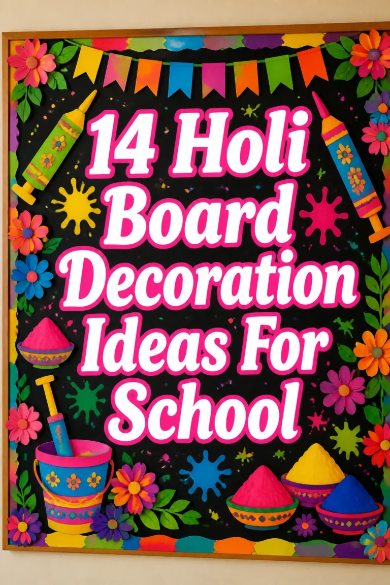 14 Holi Board Decoration Ideas For School