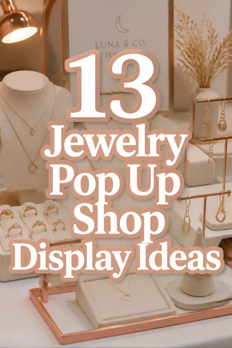 13 Jewelry Pop Up Shop Display Ideas