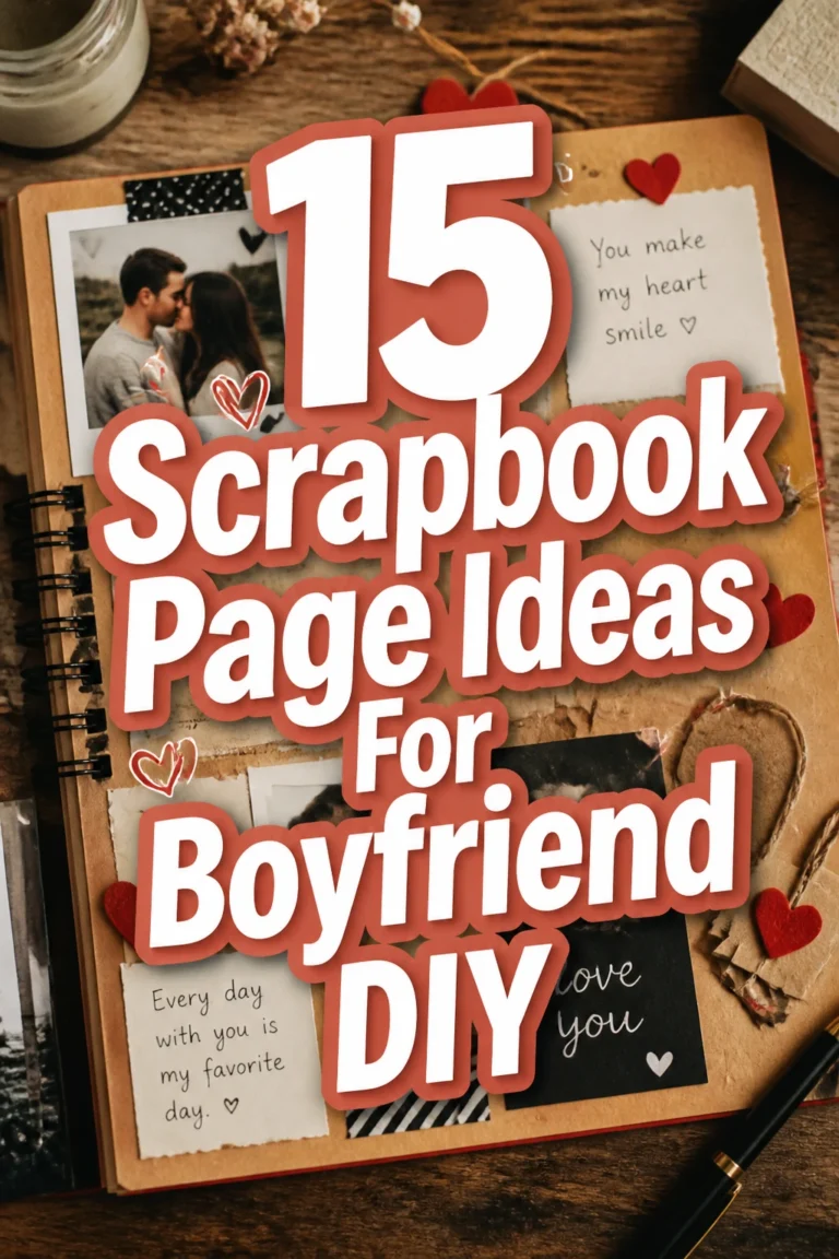 15 Scrapbook Page Ideas For Boyfriend DIY